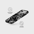 Mobcos iPhone 17 series Sketch Floral Premium Case Compatible with Hybrid Dual-Layer Hard Shell + Silicone Protection - Scratch-Resistant Shockproof Mobile Cover Mobcos