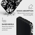Mobcos iPhone 17 series Sketch Floral Premium Case Compatible with Hybrid Dual-Layer Hard Shell + Silicone Protection - Scratch-Resistant Shockproof Mobile Cover Mobcos