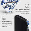 Mobcos iPhone 17 series Chinoiserie Floral Premium Case Compatible with Hybrid Dual-Layer Hard Shell + Silicone Protection - Scratch-Resistant Shockproof Mobile Cover Mobcos