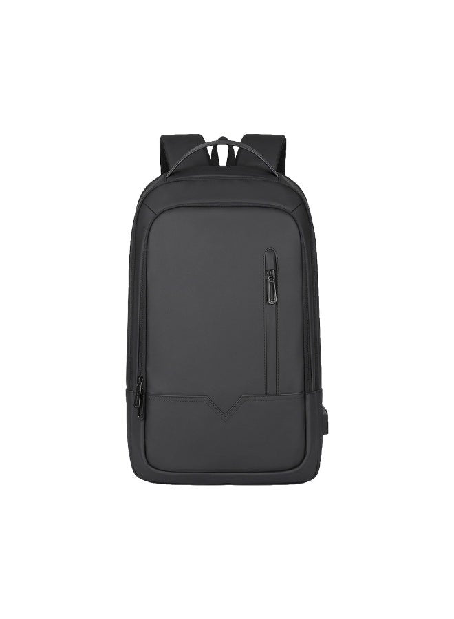Mobcos Back Pack Black 8228 Elite Laptop Backpack with USB Charging Port Ð Waterproof Anti-Theft Business Travel Backpack for Men & Women, Slim Oxford Material Bag Work & College Mobcos