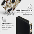 Mobcos iPhone 17 series Cat Filigree Premium Case Compatible with Hybrid Dual-Layer Hard Shell + Silicone Protection - Scratch-Resistant Shockproof Mobile Cover Mobcos