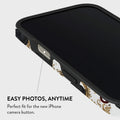 Mobcos iPhone 17 series Cat Filigree Premium Case Compatible with Hybrid Dual-Layer Hard Shell + Silicone Protection - Scratch-Resistant Shockproof Mobile Cover Mobcos