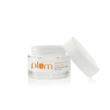 Plum Face Mask Chamomile & White Tea Glow-Getter Face Mask  De-tanning Clay Mask For Normal Combination Skin 100% Vegan (60 g) Plum