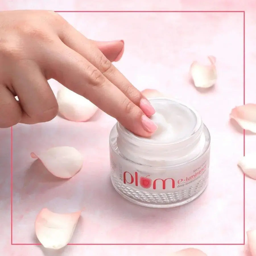 Plum E-Luminence Deep Moisturizing Cream Ultra-hydrating Moisturizer Face For Normal Dry & Sensitive Skin Rose (50 ml) Plum