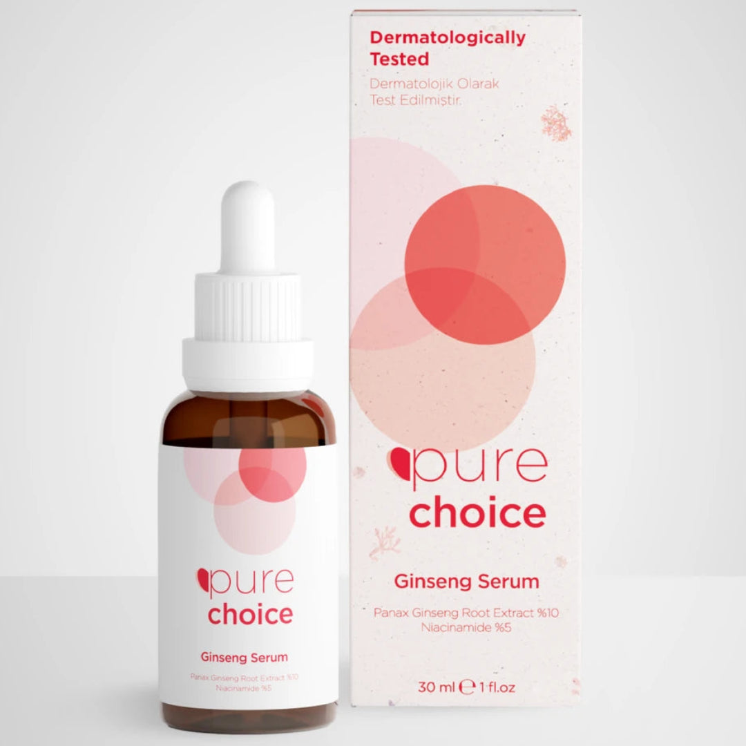 Pure Choice 30 Ml Ginseng Serum - Panax Ginseng Root Extract 10% Niacinamide 5% PURE CHOICE