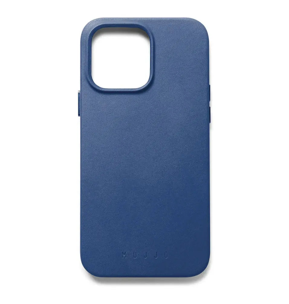 Mujjo iPhone 14 Pro Max Leather Case with MagSafe, Slim Profile | Monaco Blue MUJJO