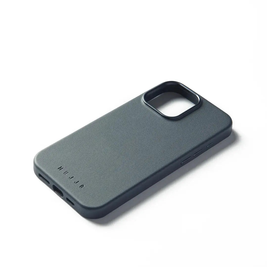 Luxury Leather MaizCase for iPhone 16 Pro Max – Steel Blue with MagSafe for Premium Protection MUJJO