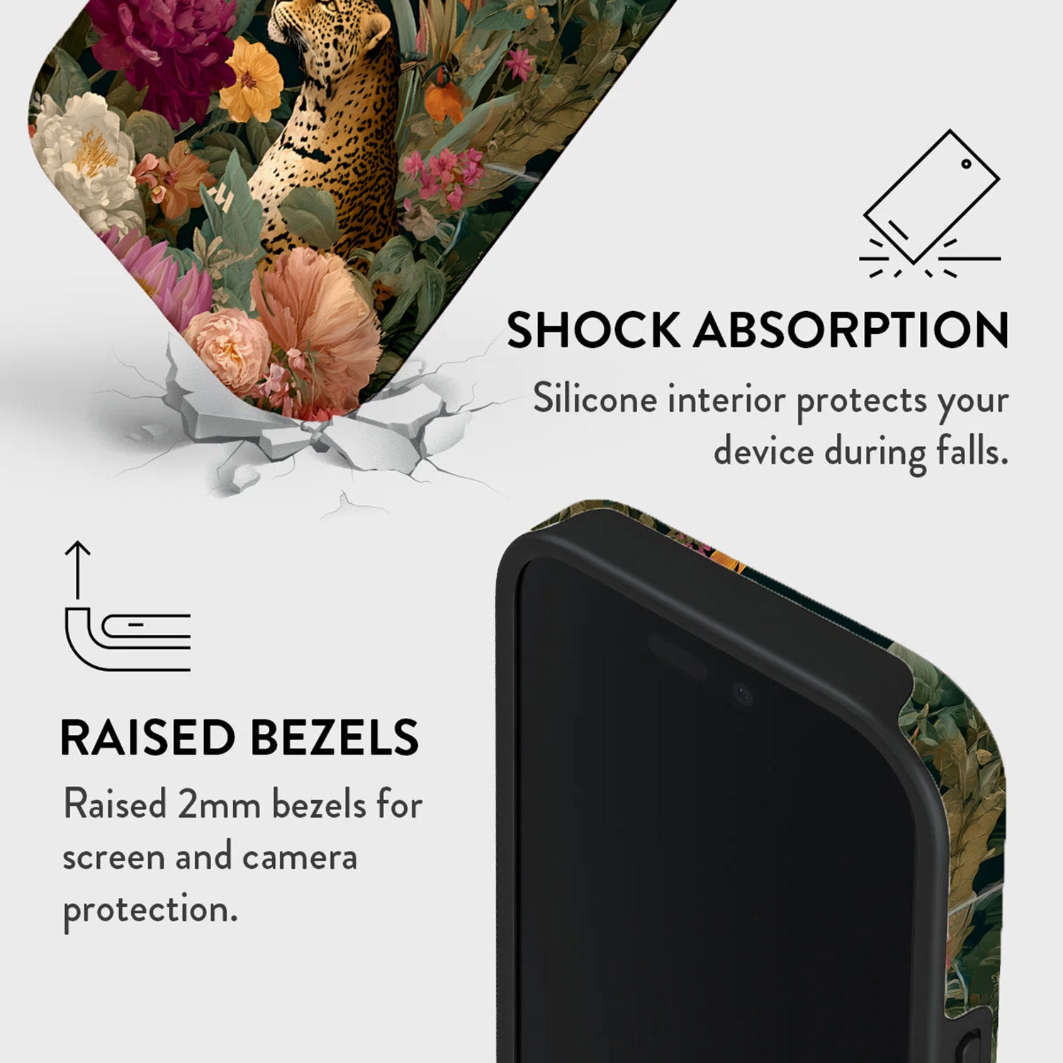Mobcos iPhone 17 series Jungle Safari Premium Case Compatible with Hybrid Dual-Layer Hard Shell + Silicone Protection - Scratch-Resistant Shockproof Mobile Cover Mobcos