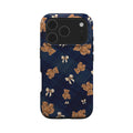 Mobcos iPhone 17 series Teddy Plaid Premium Case Compatible with Hybrid Dual-Layer Hard Shell + Silicone Protection - Scratch-Resistant Shockproof Mobile Cover Mobcos