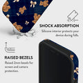 Mobcos iPhone 17 series Teddy Plaid Premium Case Compatible with Hybrid Dual-Layer Hard Shell + Silicone Protection - Scratch-Resistant Shockproof Mobile Cover Mobcos